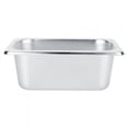 thumbnail image 1 of CUITING Plats pour Laver, Plateaux de Buffet Alimentaires en Acier Inoxydable, Plats Carrés, Contenant Alimentaire, 1 of 7