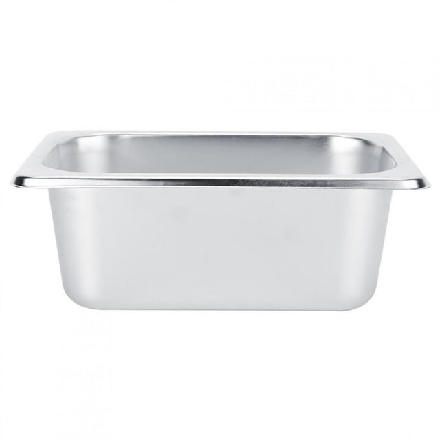 CUITING Plats pour Laver, Plateaux de Buffet Alimentaires en Acier Inoxydable, Plats Carrés, Contenant Alimentaire