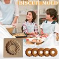 thumbnail image 1 of WIFKLSIIPG Cookie Molds Provences Rose Cookie Stamp Embossing Molds Craft Decorating Baking Tool, 1 of 2