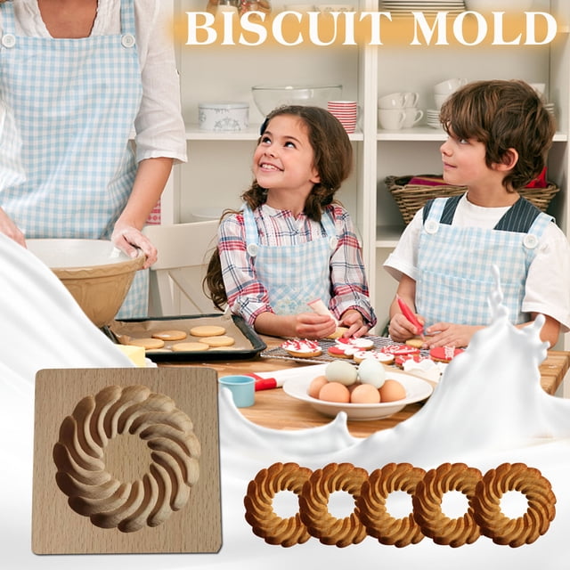 WIFKLSIIPG Cookie Molds Provences Rose Cookie Stamp Embossing Molds Craft Decorating Baking Tool
