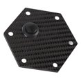 thumbnail image 1 of 6 Hole Steering Wheel Horn Cover Carbon Fiber Stylish Look Steering Wheel Center Cap Replacement Nardi VERTEX 6 Bolts Steering Wheels Applicable All Vehicle Models, 1 of 7