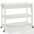 thumbnail image 4 of Crosley Furniture Engineered Wood/Granite Top Kitchen Cart in White, 4 of 7