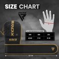 thumbnail image 4 of RDX Gants de Boxe MMA Grappling Muay Thaï Sparring Kickboxing KARA Mat GLDN, P/M, 4 of 7