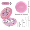 thumbnail image 3 of Étui de Retenue, Étui Mince pour Aligneur avec Trous d'Aération Ajustables et Miroir, Compatible avec Invisalign, Garde-Nuit et Protège-Dents, Étui de Retenue Haut de Gamme, avec Outil pour Enlever l'Aligneur, Mâcher et Brosser, 3 of 6