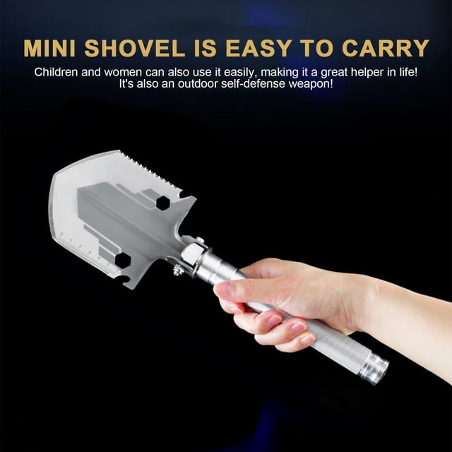 RKSTN Kitchen Utensils Military Shovel Multifunctional Folding Military Shovel Outdoor Small Manganese Steel Military Shovel Portable Shovel Convenient And Practical Shovel Kitchen Utensils
