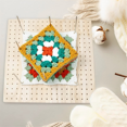 thumbnail image 2 of Wooden Crochet Blocking Board Reusable Handcrafted Knitting Blocking Mat Set Stand Square Blocking Board, 2 of 7