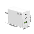 thumbnail image 2 of 65W Fast Charging Power Bank - Universal Compatibility, Compact - for Smartphones/Laptops/Tablets, Travel/Work - Overcharge Protection, Stable Power Supply, 2 of 4