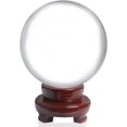 thumbnail image 2 of HOOUN LONGWIN 100MM Clear Crystal Ball Divination Glass Sphere Photo Prop Free Stand, 2 of 5