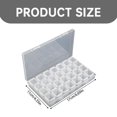 thumbnail image 3 of Cosmetic Cases Gospire Small 28 Grids Box Clear Plastic Jewelry Craft Storage Container Painting Embroidery Diy Art Craft Accessory Organizer Case (Colorful), Cosmetic Cases for Women, 3 of 5