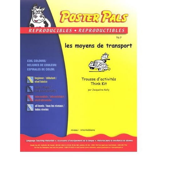 French Reproducible Teaching Activities for the FSL Classroom -les moyens de transport Think Kit