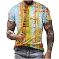 thumbnail image 2 of EGNMCR T-Shirts à Manches Courtes pour Hommes Été Décontracté Col Rond T-shirt, Mode Hommes Décontracté Impression Numérique 3D Sport Manches Courtes Hauts d'Été Décontractés,, 2 of 5
