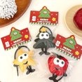 thumbnail image 2 of Wweixi 3Pec,Key Hook, -Shaped Leather With Keyring, Scratch-Resistant, For Wallets, Keys, Bags, Pets Christmas tree, 2 of 6