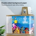 thumbnail image 1 of CBFFDC Easy to Apply Fish Backdrop Double Sided 3D Aquarium Background Clear Print Underwater World Fish Tank Decoration Poster, 1 of 5