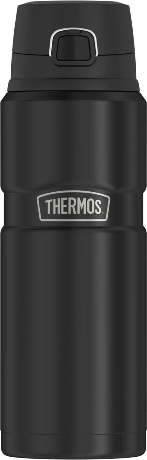 Thermos Vacuum Insulated Stainless Steel 24 oz Beverage Bottle, Black
