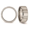 thumbnail image 2 of Bague Alliance pour Homme en Titane Rainurée 8 mm, 2 of 4