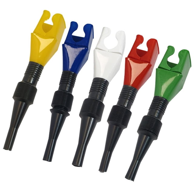 SharkTRUE 5PCS Flexible Oil Filler Funnel, 2025 New Universal Buckle Funnel, Flexible Draining Tool Snap Funnel, Filling Extension Funnels, Plastic Clasp Funnels Spill-Free for Car