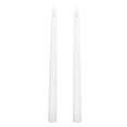 thumbnail image 1 of Flameless Taper Candles , 2pcs Long Battery Life Romantic LED Candle Sticks Battery Powered  For Children For Festival For Birthday Party White Shell, 1 of 8