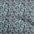 thumbnail image 1 of oneOone Tissu Polyester Spandex Vert Sarcelle Tissu Floral pour Robe Tissu Imprimé Tissu au Mètre 56 Pouces de Large, 1 of 4