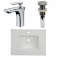 thumbnail image 1 of American Imaginations 30.75-in. W 1 Hole Ceramic Top Set In White Color - Drain Incl. AI-33288, 1 of 9