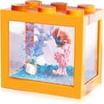 thumbnail image 2 of SUTENGDA Betta Fish Tanks  Aquarium Tanks  Stackable Mini Fish Tank Aquarium Tank Kit  3/5 Gallon Rectangular Fish Bowl with Aquarium Gravel Decoration  Cube Tank for Seaweed Balls Sea Mo, 2 of 6