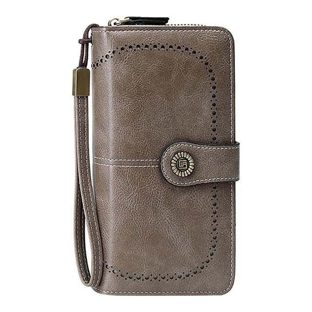 XZNGL Small Womens Wallets with Credit Card Slots Antimagnetic Wallet Long Zipper Womens Wallet Leather Wallet New Large Capacity Handbag in Europe and America Womens Wallets Large Capacity