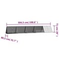 thumbnail image 4 of vidaXL Rabbit Cage Grey 504.5x80.5x71 cm Galvanised Steel, 4 of 4
