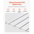 thumbnail image 3 of VEVOR 2 x 4 ft Slat Wall Paneling PVC White Garage Slatwall with Modular Design, 3 of 9