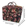thumbnail image 2 of Home Textile Storage Fabric Organizer for Living Room Bathroom and Bedroom with Floral Print Design for Clothes and Item Storage Durable Polyester Blend Home Organization Solution, 2 of 3