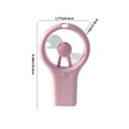 thumbnail image 3 of Limited Time Deal Iumwxz Mini Portable Fan Silent Powerful Handheld Fan Cute 3 Speed Small Desk Fan with Base Lightweight Makeup USB Rechargeable Fan Room Decor, 3 of 8