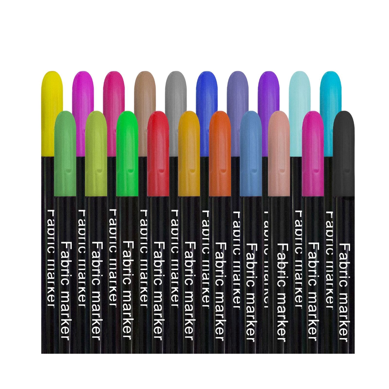 Fabric Markers Pens Art Permanent Fabric Pens for Sneakers Clothes Marker Sewing