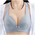 thumbnail image 1 of Besolor Bras for Women Button Front Closure Wireless Full Coverage Underwear Cozy Breathable Liftup Bralettes, 1 of 5