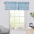 thumbnail image 4 of Aodebiao Blackout Window Valance, 18 Inches Long Kitchen Window Curtains Over Sink Rod Pocket Pattern Valance for Bathroom Bedroom Living Room, 4 of 6