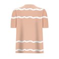 thumbnail image 4 of Pisexur Hauts pour Femmes, Hauts de Sortie pour Femmes & T-Shirt à Manches Courtes Col Rond Imprimé, Haut Ample, Hauts de Printemps pour Femmes Kaki, m, 4 of 5