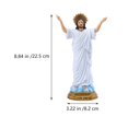 thumbnail image 2 of Holy Jesus Adornment Easter Jesus Rebirth Statue Ornament Desktop Decoration, 2 of 6