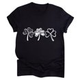 thumbnail image 1 of Birdeem T-Shirt Décontracté pour Femmes à Imprimé de la Saint-Patrick, Chandail à Manches Courtes, Hauts, Chemise, 1 of 5