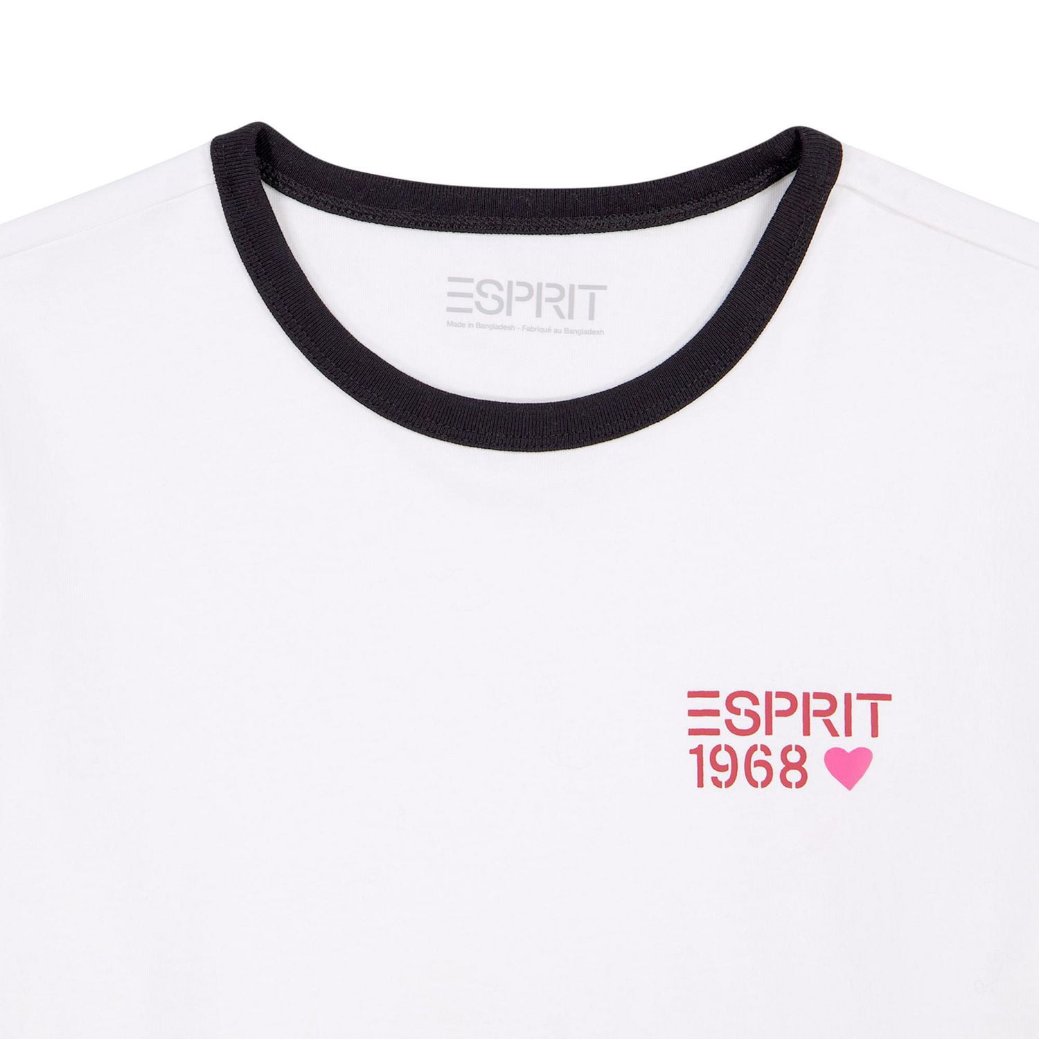 Esprit Women's Short Sleeve Ringer T-Shirt, Sizes XS-XXL