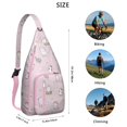 thumbnail image 3 of Pet Lover's Vintage Cat Sling Bag - Floral Cat Design Shoulder Backpack (Organized Multi-Pocket, Stylish & Functional), 3 of 4