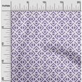 thumbnail image 2 of oneOone Cotton Silk Purple Fabric Geometric Triangle Craft Projects Decor Fabric Printed By The Yard 42 Inch Wide, 2 of 4