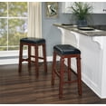 thumbnail image 2 of Brady Backless Black PU Bar Stool, 2 of 6