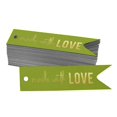 thumbnail image 1 of Inkdotpot Gold Foil Paper Hang Tags Made With Love Text Favor Tags 50 Pieces, 1 of 6