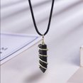 thumbnail image 3 of yingyy Wire Wrapped Charm Hanging Pendant Colorful Exquisite Crystal Crafting Necklace Keychains Earrings Accessories Black 1Set, 3 of 6
