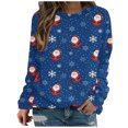thumbnail image 2 of 2023 Sweat-Shirt de Noël pour Femmes en Solde Mode Imprimé Manches Confortable Respirant Col Rond Sweat-Shirt, 2 of 5