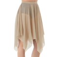 thumbnail image 1 of CHUANK Handkerchief Hem Mesh Wraps Ballet Classwear Dance Skirt Competition Performance Clothes with Elastic Waistband, 1 of 7