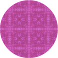 thumbnail image 1 of Ahgly Company Tapis d'Intérieur Lavable en Machine Carré Rose Profond, 3 Pieds Carré, 1 of 7