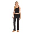thumbnail image 2 of No Boundaries Women's Rib Pajama 2-Piece Set, 2 of 6