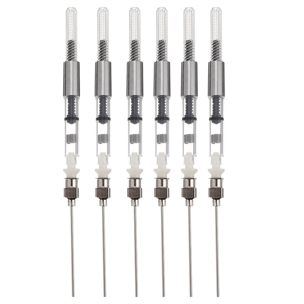 6Pcs Fountain Pen Ink Cartridge Converter Filler Ink Pen Devices