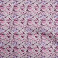 thumbnail image 1 of oneOone Coton Cambric Magenta Foncé Tissu Texture Matière de Robe Tissu Imprimé Tissu au Mètre 56 Pouces de Large, 1 of 4