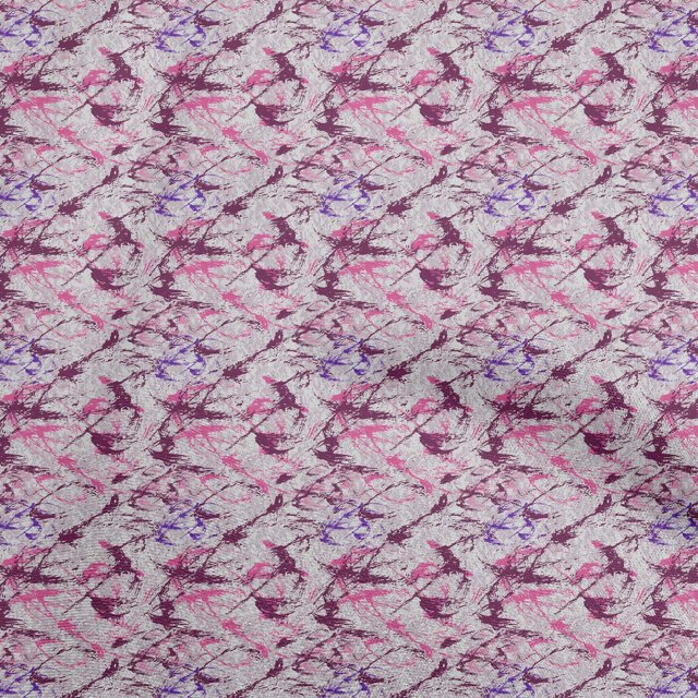 oneOone Coton Cambric Magenta Foncé Tissu Texture Matière de Robe Tissu Imprimé Tissu au Mètre 56 Pouces de Large