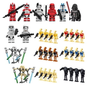 34 PCS Space Jeu de miniatures de bataille, ABS Bâtir des blocs pour les enfants et les collectionneurs
