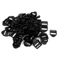 thumbnail image 1 of Unique Bargains Plastic 25mm Ladder Slider Buckles Lock 50 Pcs Black for Webbing Strap, 1 of 2